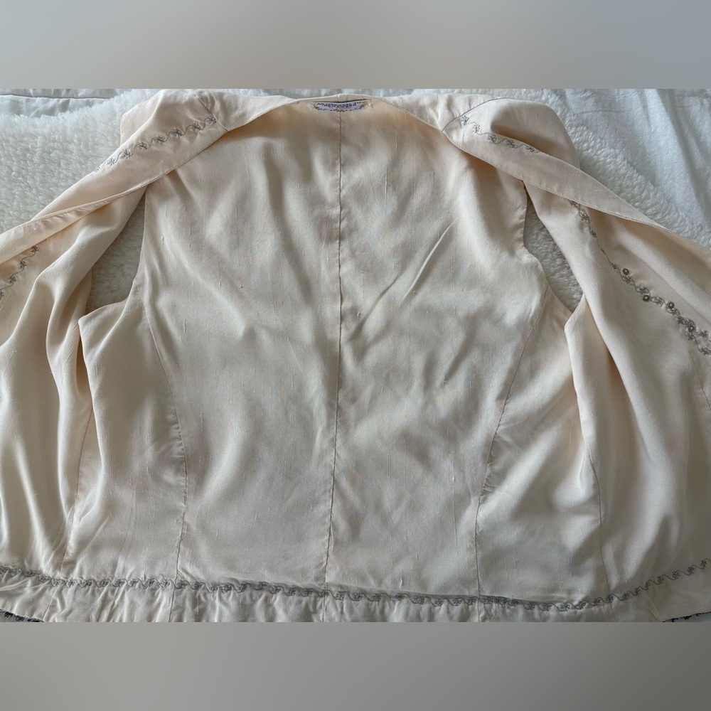 90’s embroidery cotton boho vest - Picture 5 of 8